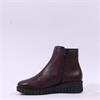 Pepe Saenz Sara Side Zip Wedge Boot - Burgundy Leather